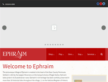 Tablet Screenshot of ephraim-doorcounty.com